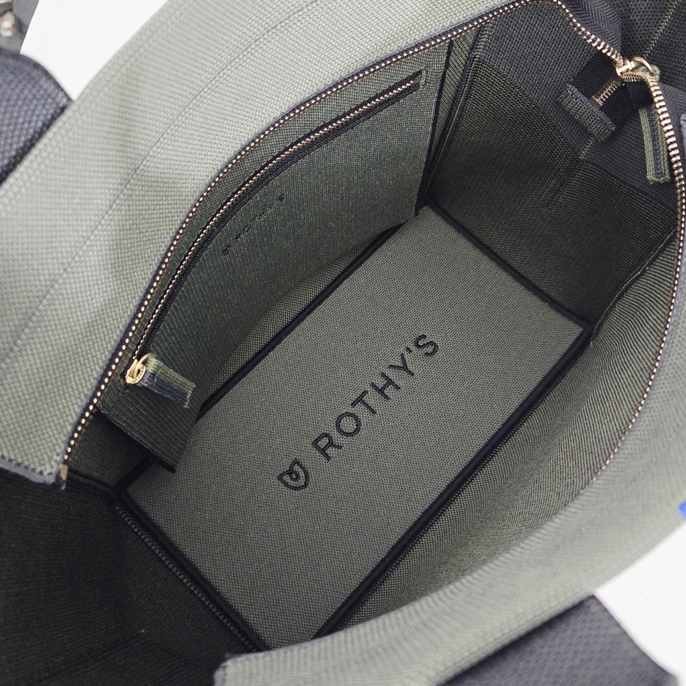 ROTHY'S THE HANDBAG SHOULDER BAG SATCHEL CROSSBODY BAG IN SAGE GREEN - Picture 7 of 10